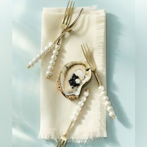 Anthropologie Perla Appetizer Forks | Set of 4 | NIB